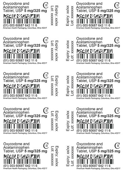 5 mg/325 mg Oxycodone and Acetaminophen Tablet Blister - 5 mg 325 mg Blister
